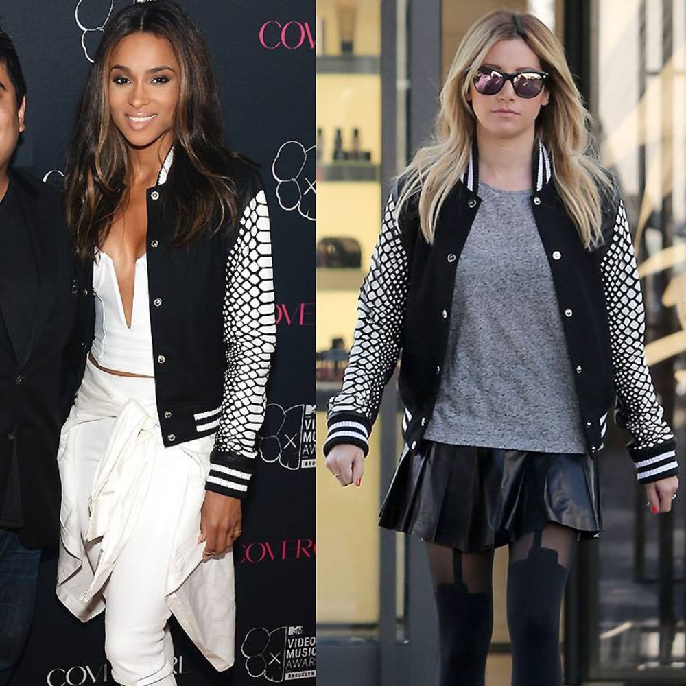 Skingraft Python Leather Cut Letterman Jacket - image 1